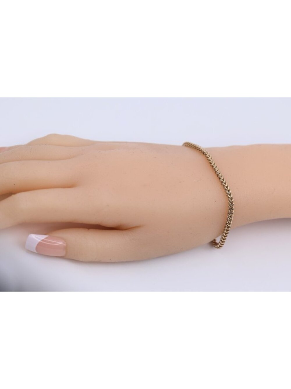 Beautiful 10K Karat Solid Yellow Gold Designer Franco Link Bracelet - 7" Length - Picture 7 of 13